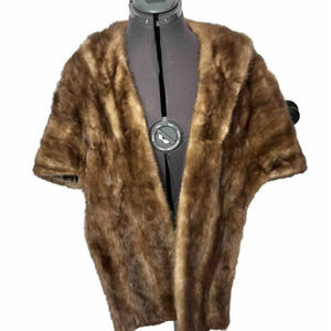 Luxurious Brown Faux Fur Women's Blazer